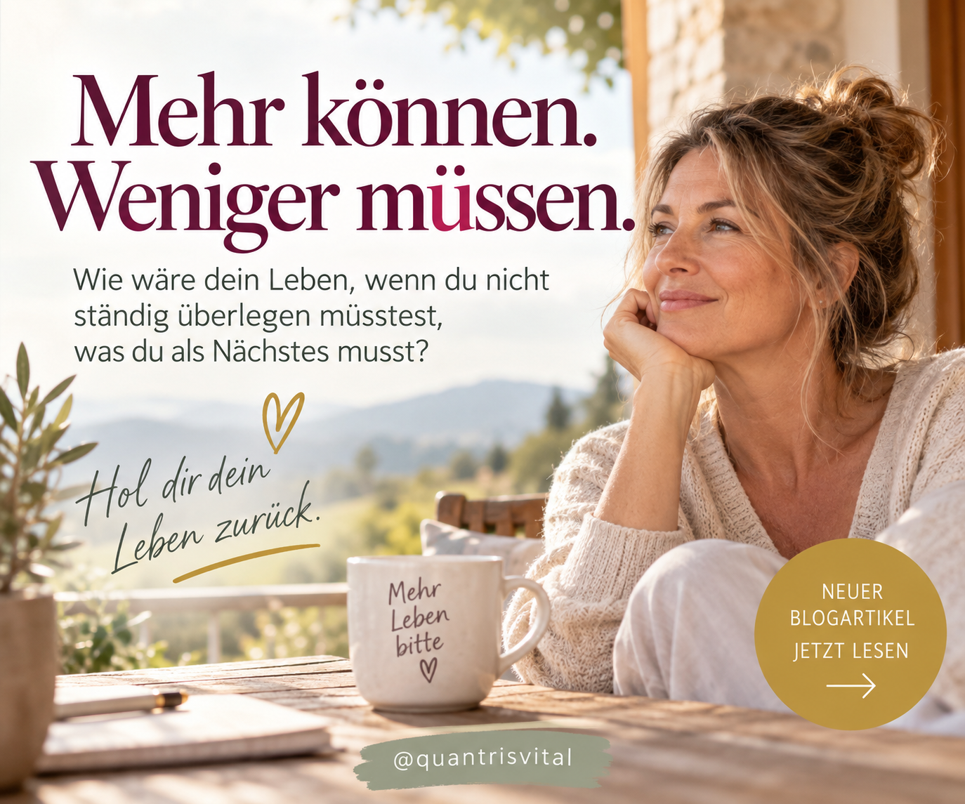 Mehr können, weniger müssen